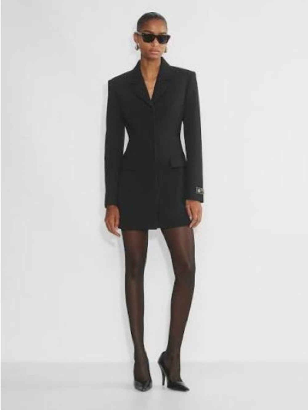 Aritzia Autograph Black Mini Dress Blazer